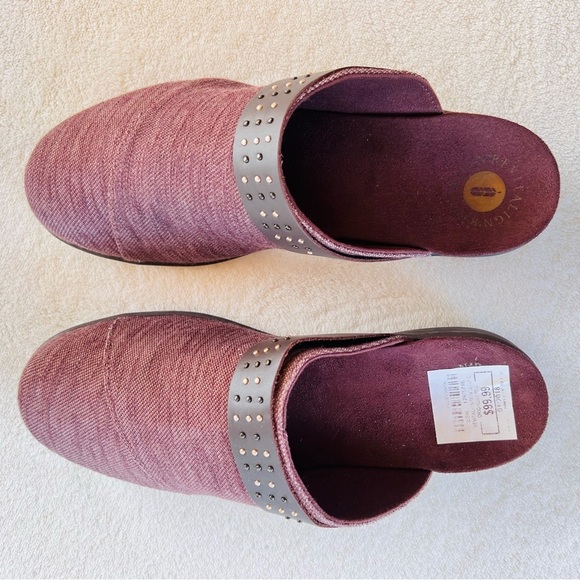 Revitalign Monterey Heathered Brown Burgundy MULES Clogs Size 9 NWOB - Picture 5 of 10